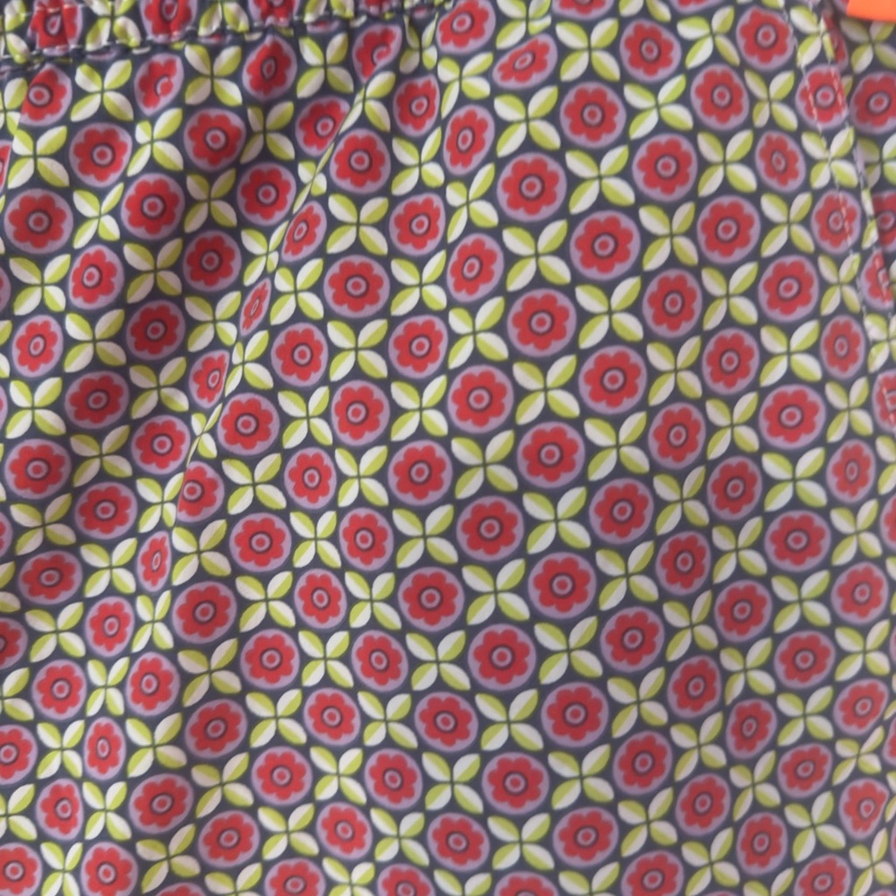 Psycho Bunny Red and Green Patterned Swim Shorts - Picture 4 of 8